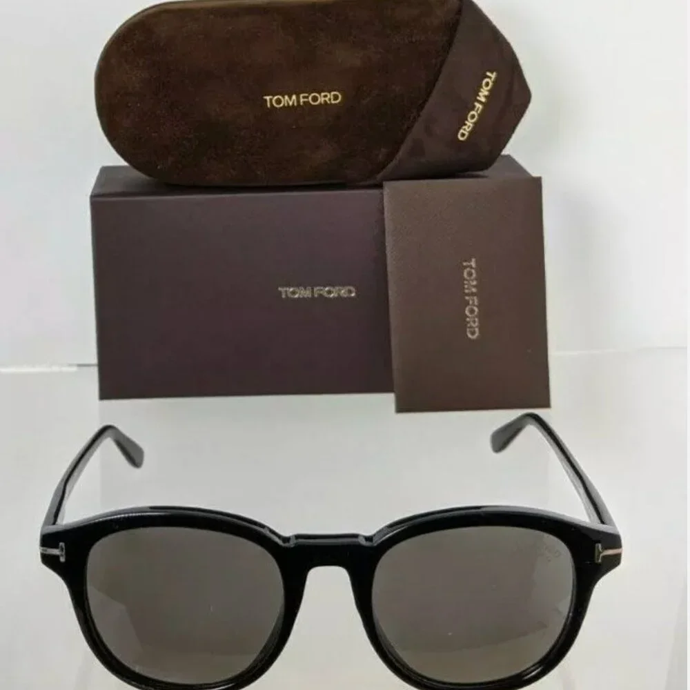 Tom Ford Black Polarized 57mm Sunglasses